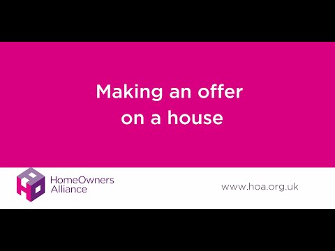 Making an offer on a house.